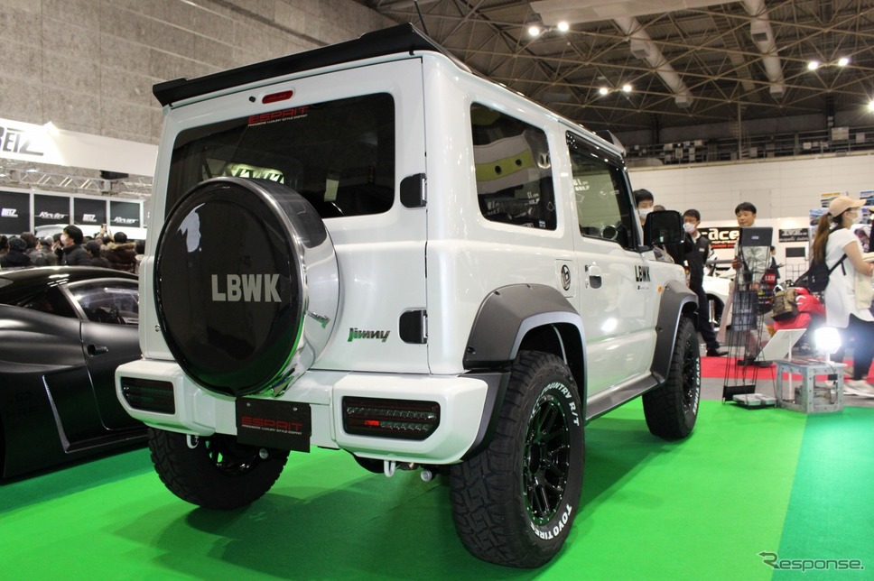 リバティーウォークが展示したLB☆nation G-mini。Ｇを思わせるフルコンプリートカーとして用意された。《PHOTO：土田康弘》