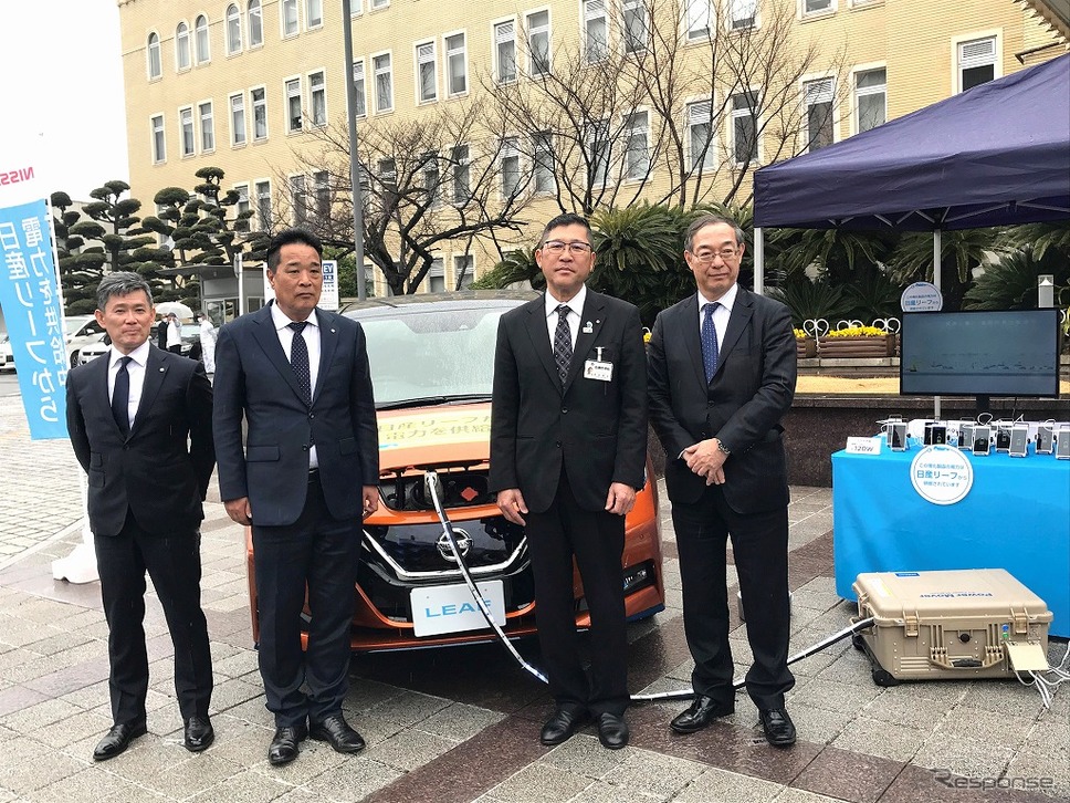 日産と和歌山県、EVを活用した「災害連携協定」を締結《画像：日産自動車》