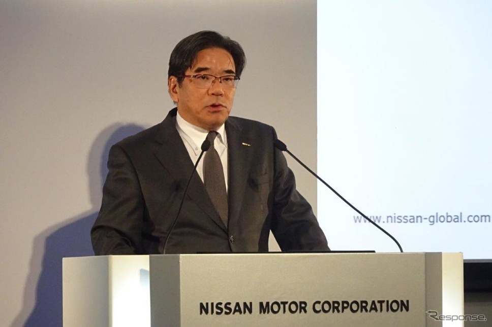 日産 坂本秀行副社長《撮影 池原照雄》