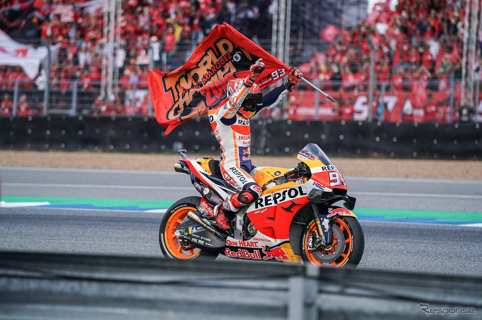 マルク・マルケス選手、MotoGPで4年連続6回目のチャンピオンを獲得(2019年10月)《画像:本田技研工業》