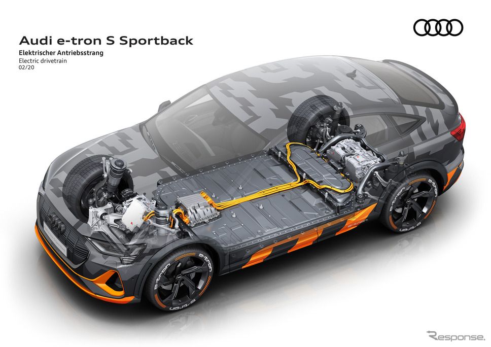 アウディ e-tron S スポーツバック のプロトタイプ《photo by Audi》