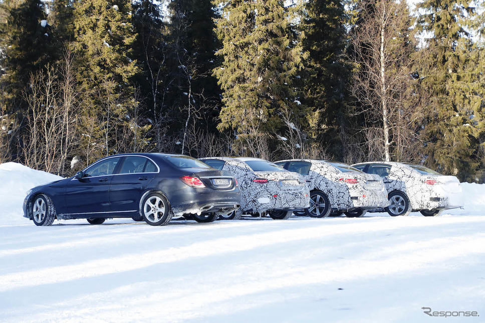 メルセデスAMG C43/C53(仮)開発車両(スクープ写真)《APOLLO NEWS SERVICE》