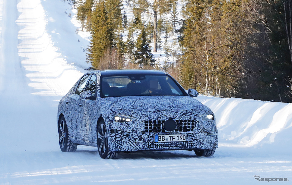 メルセデスAMG C43/C53(仮)開発車両(スクープ写真)《APOLLO NEWS SERVICE》