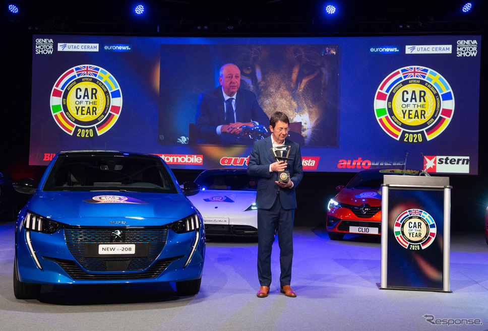 欧州カーオブザイヤー2020を受賞したプジョー 208 新型《photo by EURO COTY》