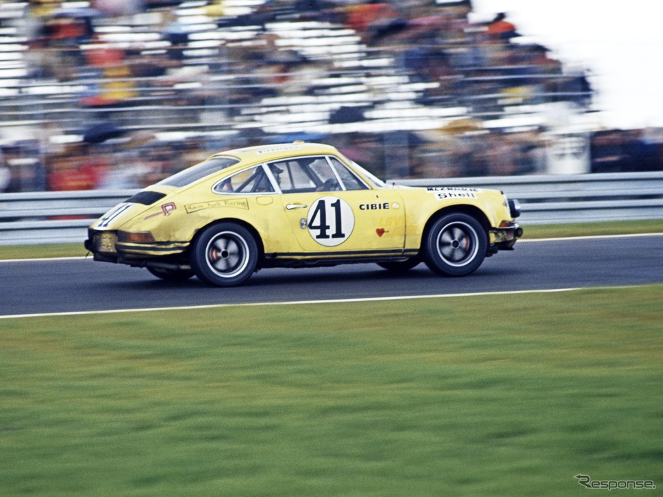 1972年ルマン24時間を走る911ST。《photo by Porsche》