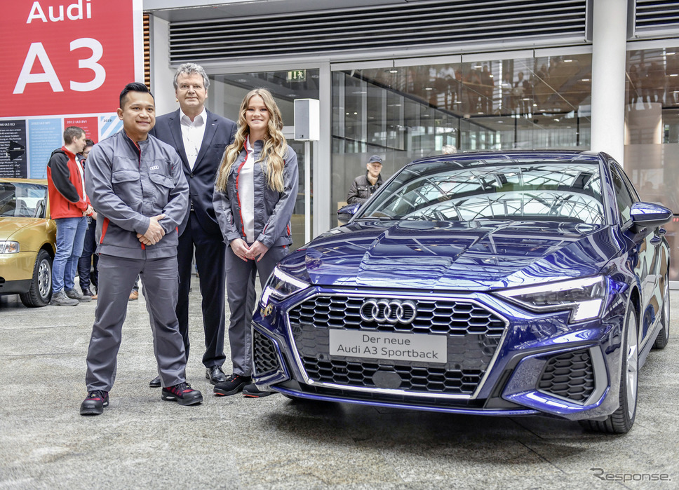 ドイツ・インゴルシュタット工場で生産が開始されたアウディA3スポーツバック新型《photo by Audi》