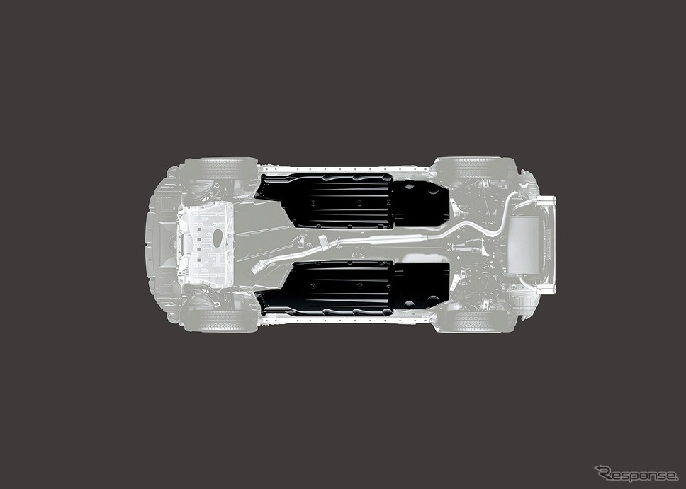 フロアアンダーカバー（フロア下・タンク下）《画像：トヨタ自動車》