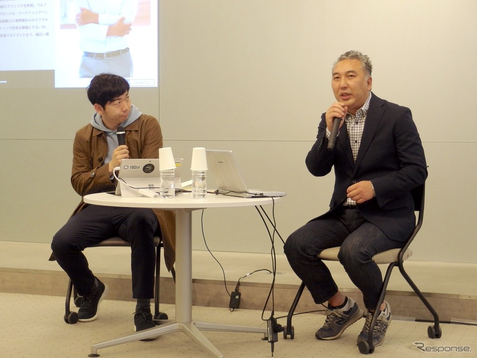 向かって左が藤井氏、右が中澤氏。《撮影 高木啓》