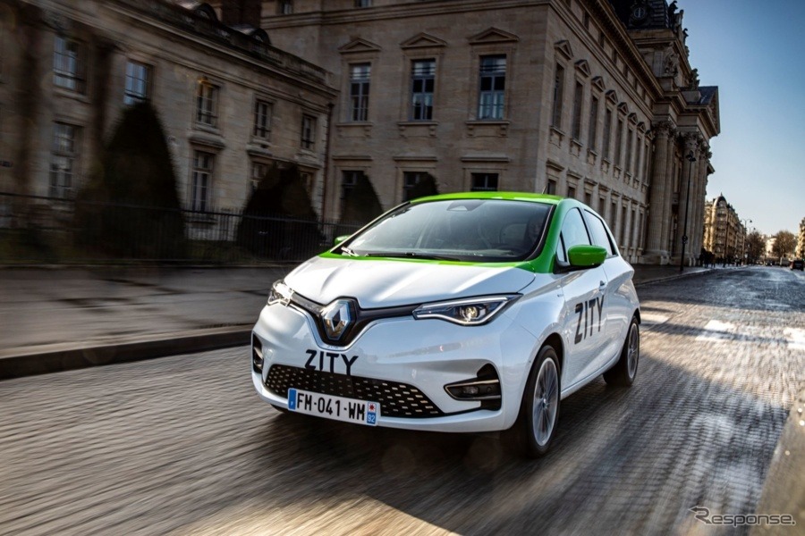 EVシェアサービス「ZITY」のルノー・ゾエ 新型《photo by Renault》