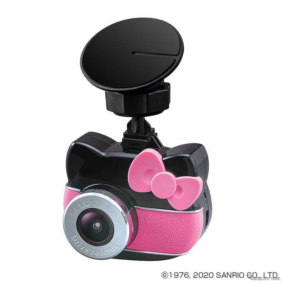 ハローキティが音声案内をするフルHDドライブレコーダー「KTR2000」(c) 1976,2020 SANRIO CO.,LTD.