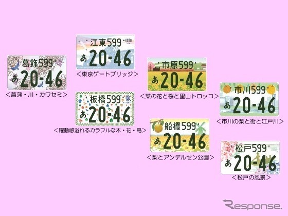 関東運輸局の地方版図柄入りナンバープレート《画像 国土交通省関東運輸局》