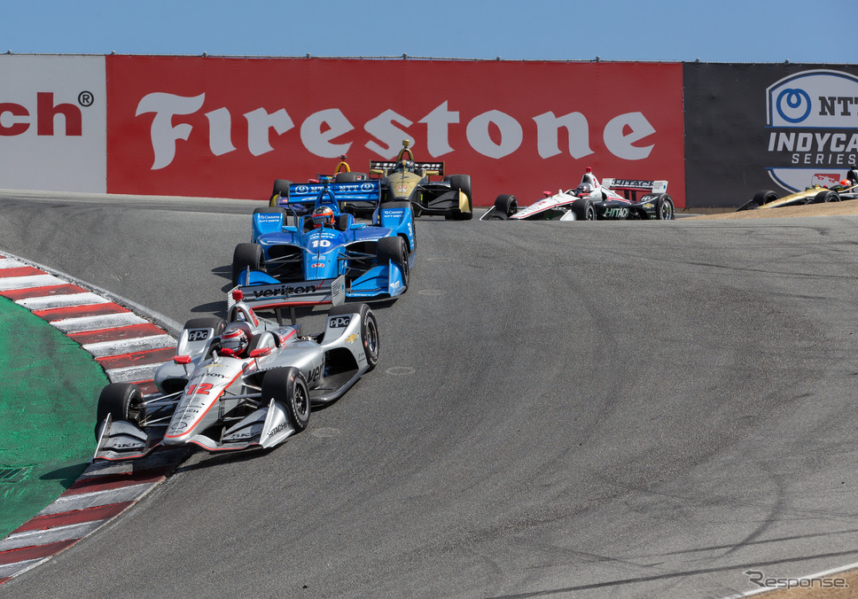 ラグナ・セカ戦もダブルヘッダーに(写真は2019年のラグナ・セカ戦)。《写真提供 INDYCAR》