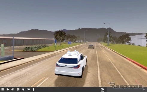 アクセル制御（前方車両との車間距離維持）のシミュレーション《画像 自動車技術会》