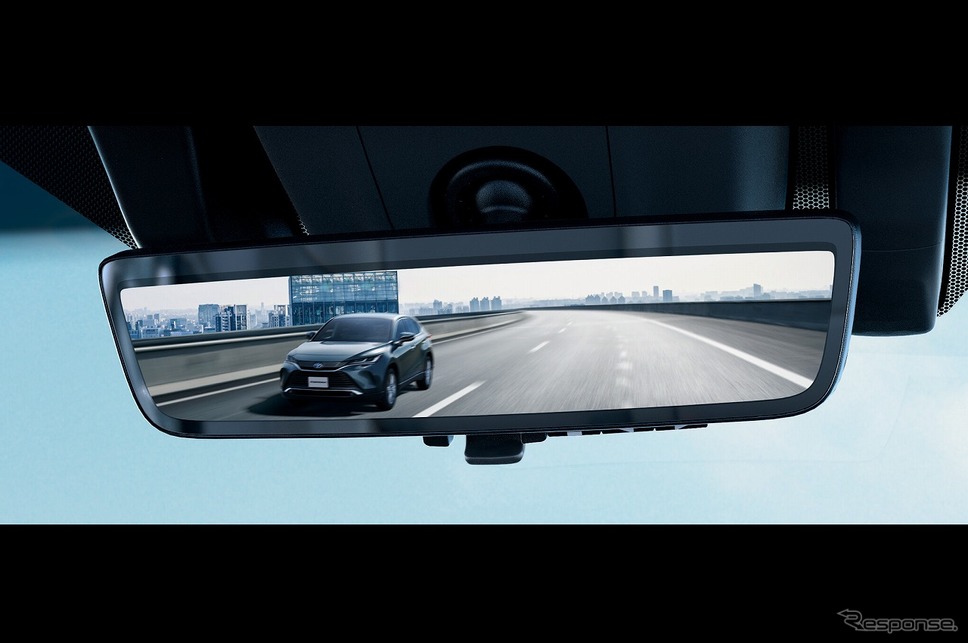 走行中の前後方向映像を録画可能なデジタルインナーミラー《画像:トヨタ自動車》