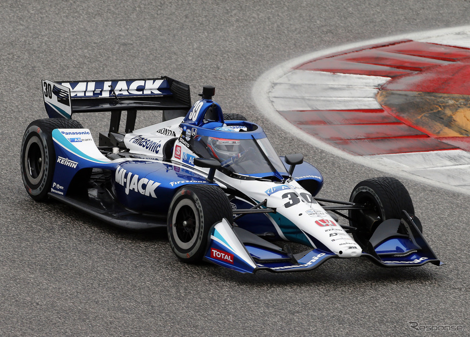 #30 佐藤琢磨(今年2月、実車の合同テスト時)。《写真提供 INDYCAR》