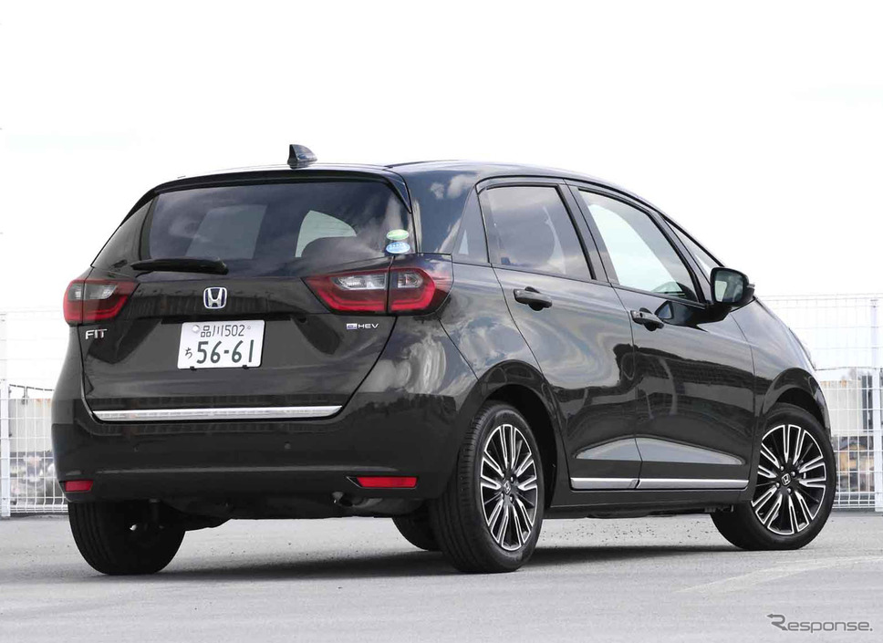 ホンダ フィット 新型(e:HEV LUXE)撮影 中村孝仁