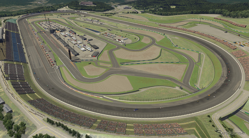 「インディカー iRacing チャレンジ 第4戦もてぎ」の模様。《写真提供 INDYCAR》