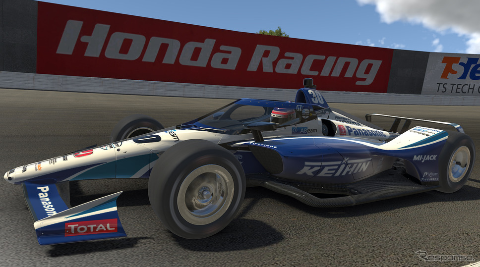 「インディカー iRacing チャレンジ 第4戦もてぎ」#30 佐藤琢磨は12位。《写真提供 INDYCAR》