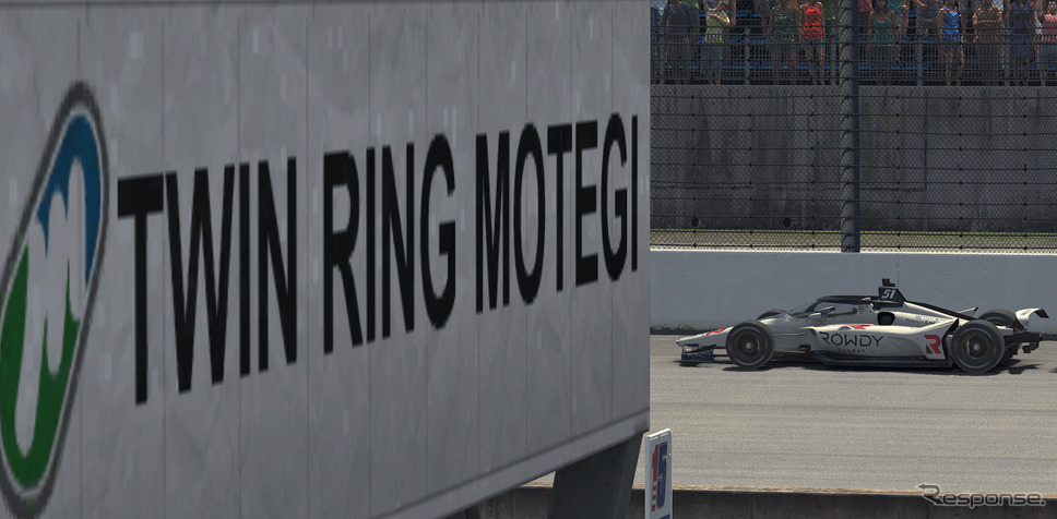 「インディカー iRacing チャレンジ 第4戦もてぎ」の模様。《写真提供 INDYCAR》