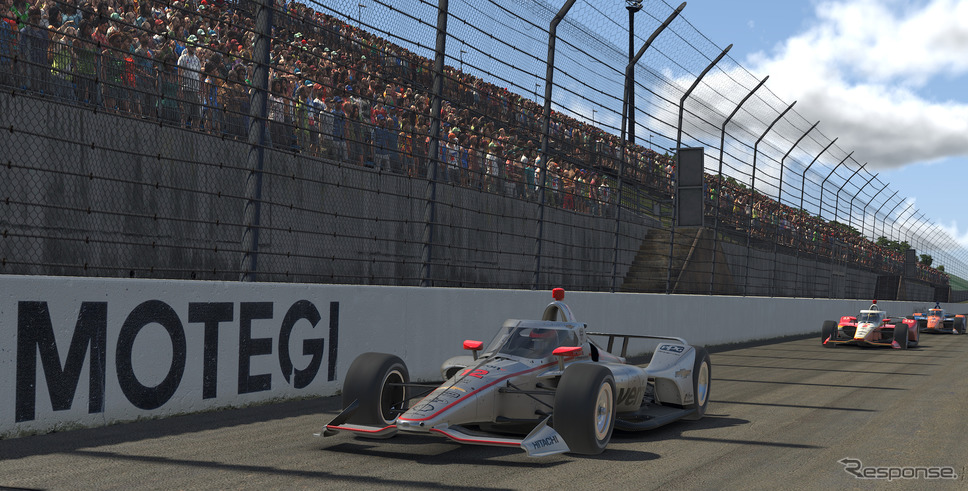 「インディカー iRacing チャレンジ 第4戦もてぎ」の模様。《写真提供 INDYCAR》