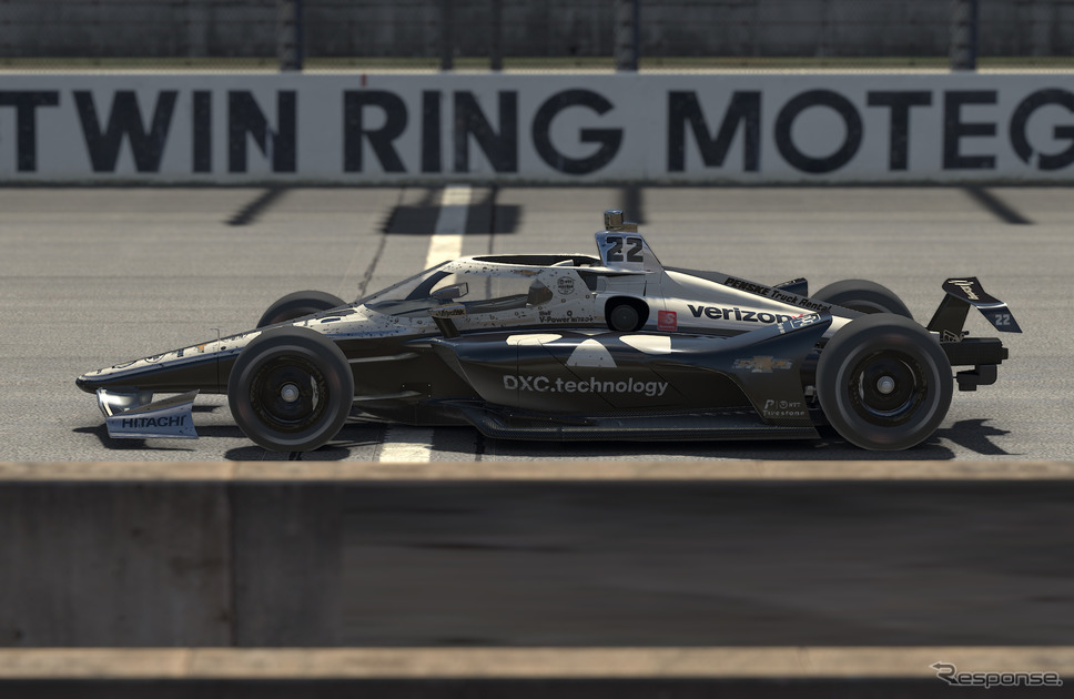 「インディカー iRacing チャレンジ 第4戦もてぎ」優勝の#22 シモン・バジェノー。《写真提供 INDYCAR》