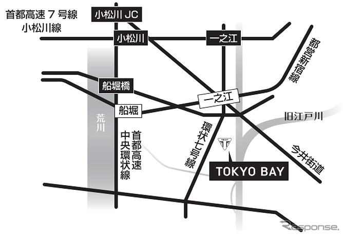トライアンフ東京ベイ（地図）《画像：トライアンフモーターサイクルズジャパン》