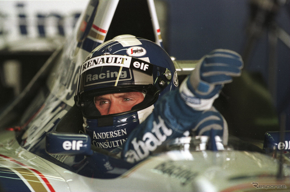 1995年 ロスマンズ・ウィリアムズ・ルノーで戦ったデビッド・クルサード《photo by getty images》