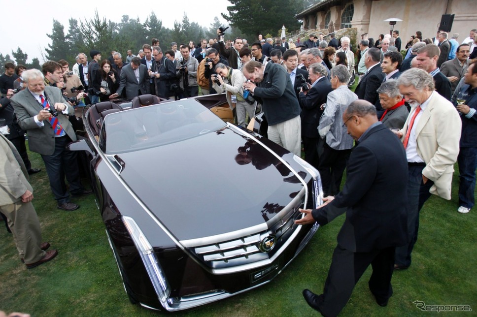 ペブルビーチ2011に展示されたキャデラックのコンセプトカー、シエル。《photo by GM》
