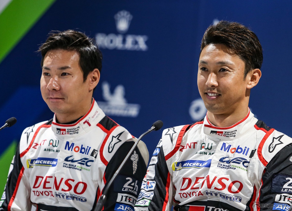 小林可夢偉（左）と中嶋一貴（写真は2019年）《写真提供 TOYOTA》