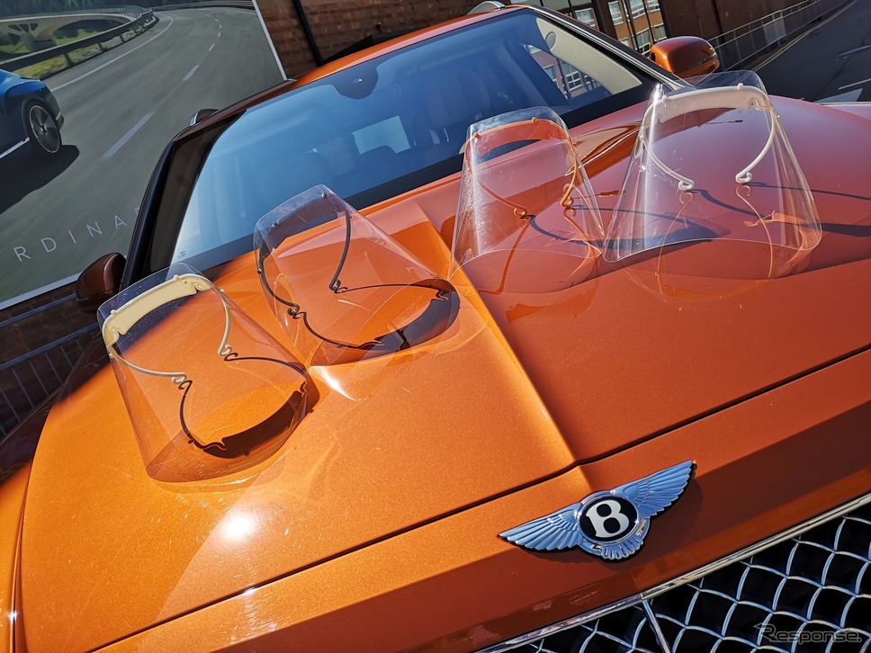 ベントレーは3Dプリントでフェイスシールドを生産し出荷《photo by Bentley》