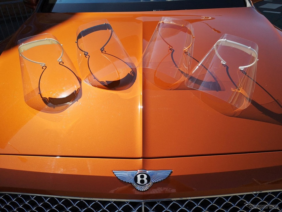 ベントレーは3Dプリントでフェイスシールドを生産し出荷《photo by Bentley》