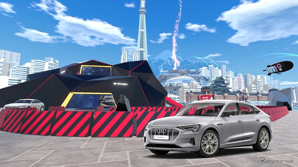 アウディ e-tron スポーツバックをバーチャルマーケット4に出展《画像:アウディジャパン》