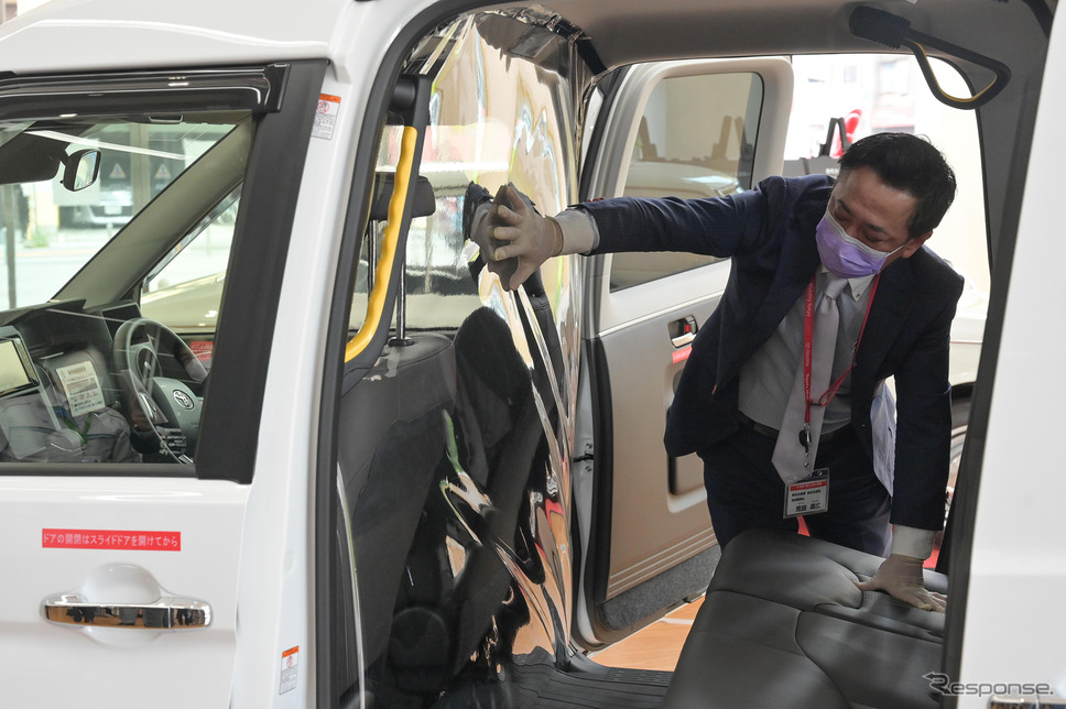 ウイルス飛沫循環抑制仕様のJPN TAXI《画像 トヨタ自動車》