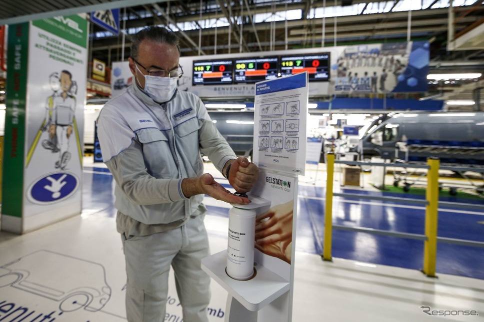 生産を再開したFCAとPSAグループの合弁工場、イタリア・セベル工場《photo by FCA》