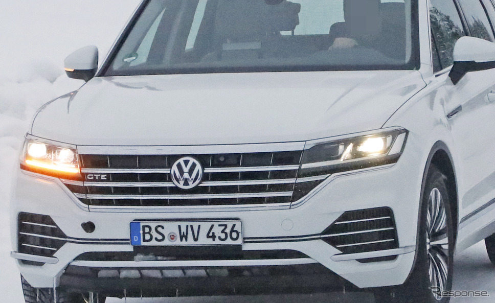 VW トゥアレグ GTE 開発車両(スクープ写真)《APOLLO NEWS SERVICE》