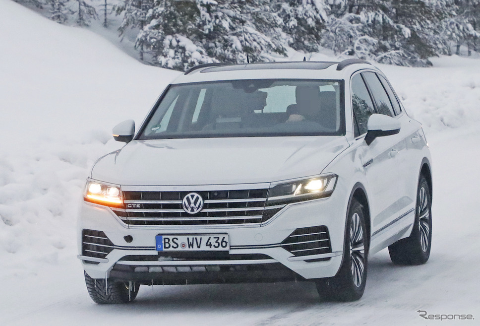 VW トゥアレグ GTE 開発車両(スクープ写真)《APOLLO NEWS SERVICE》