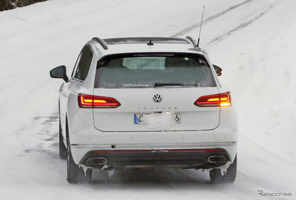 VW トゥアレグ GTE 開発車両(スクープ写真)《APOLLO NEWS SERVICE》