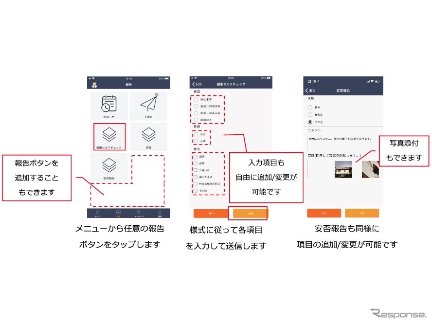 コロナ対応 HAZARD Buster アプリの利用イメージ《画像 ジョルダン》