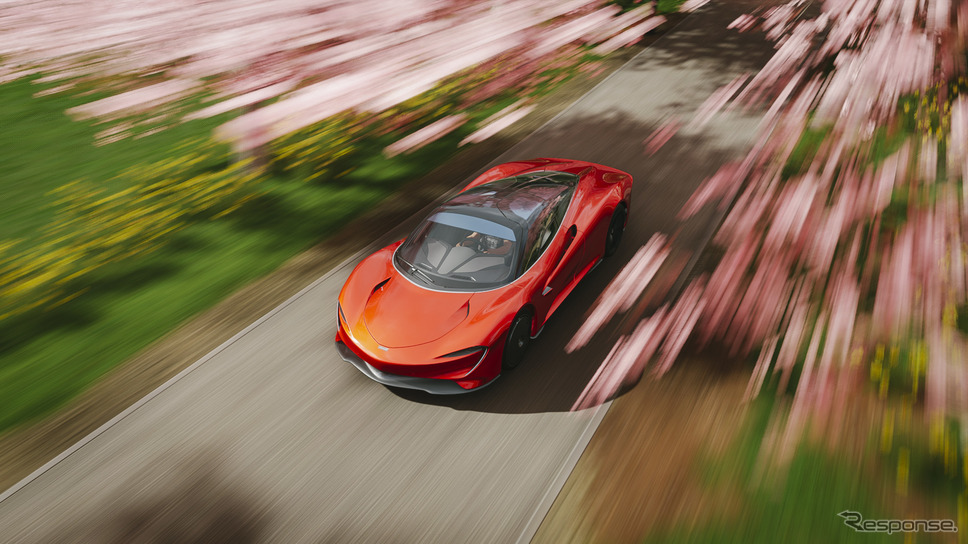 マイクロソフトの『Forza Horizon 4』に登場するマクラーレン・スピードテール《photo by McLaren》