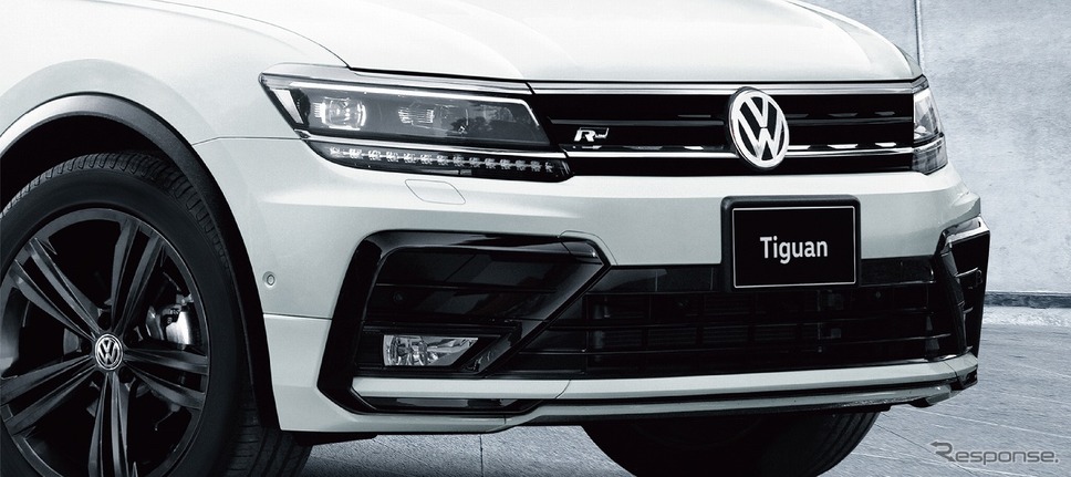 VW ティグアン TSI/TDI R-ライン ブラックスタイル フロントグリル中央/フロントバンパー《写真提供 フォルクスワーゲングループ ジャパン》