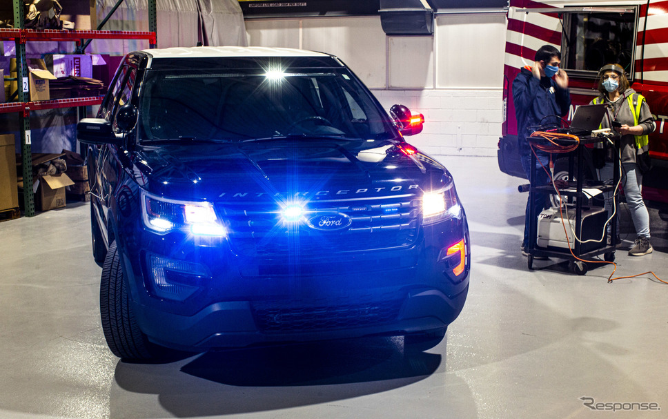 フォードモーターの新型コロナウイルスを殺菌できるソフトの開発テスト《photo by Ford Motor》