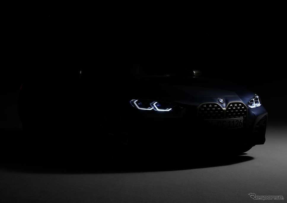 BMW 4シリーズ・クーペ 新型のティザーイメージ《photo by BMW》
