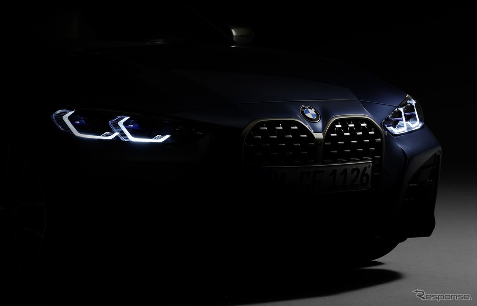 BMW 4シリーズ・クーペ 新型のティザーイメージ《photo by BMW》