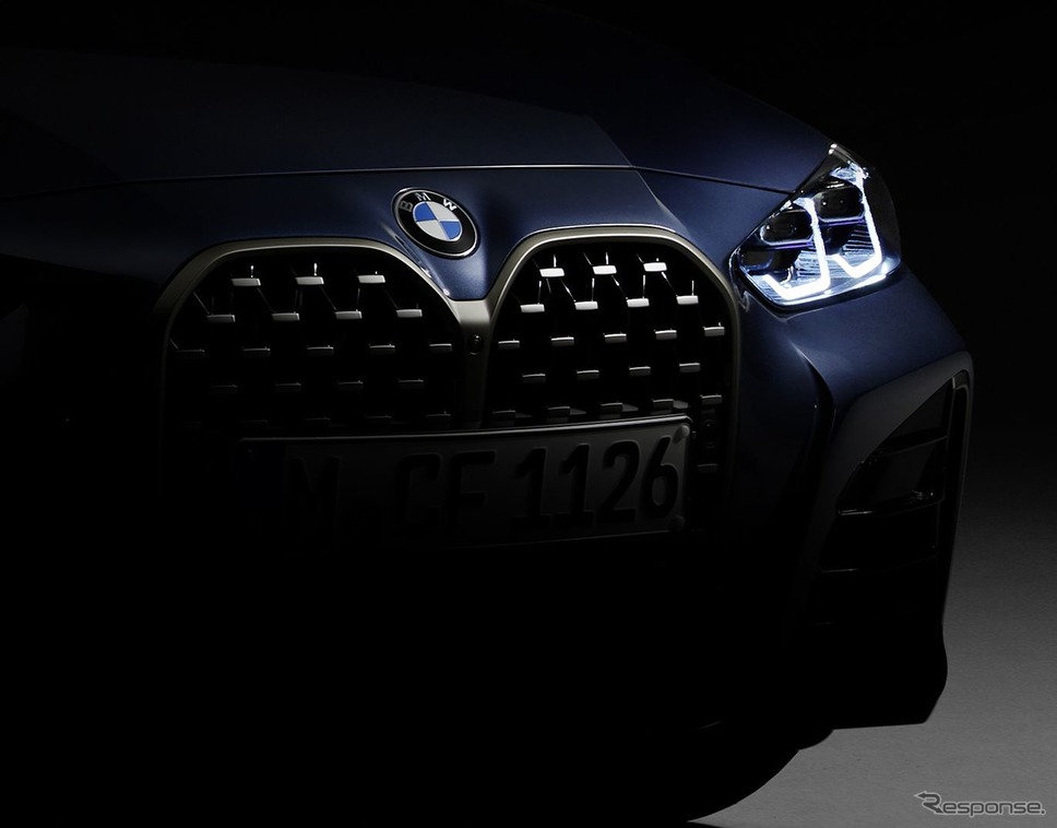 BMW 4シリーズ・クーペ 新型のティザーイメージ《photo by BMW》