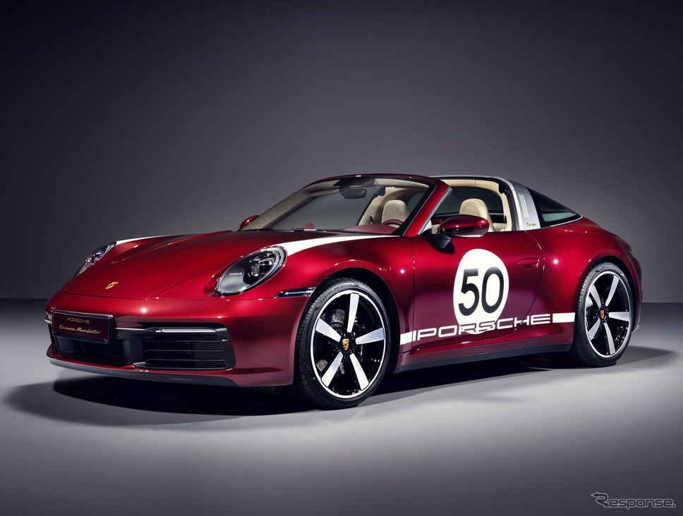 ポルシェ 911 タルガ 4S 新型の ヘリテージデザインエディション《photo by Porsche》