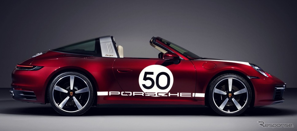 ポルシェ 911 タルガ 4S 新型の ヘリテージデザインエディション《photo by Porsche》