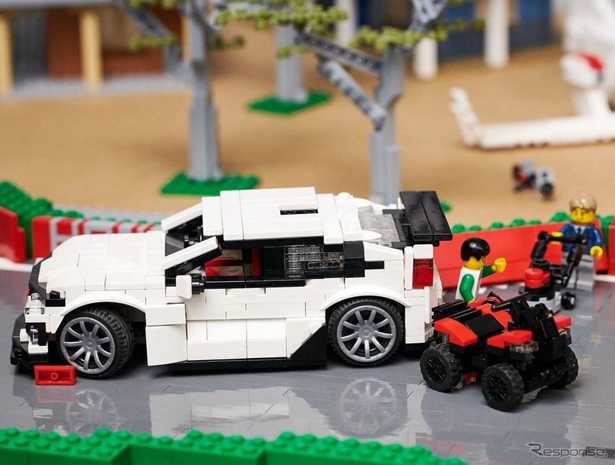 ホンダがレゴブロックで製作した「マウント・ホンダラマ」サーキット《photo by Honda》