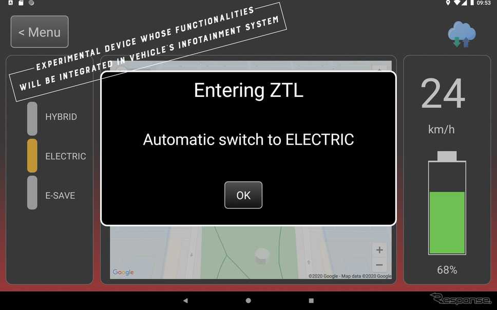 FCAのPHVが都市部の電動車専用エリアで自動でEVモードに切り替えるテスト《photo by FCA》