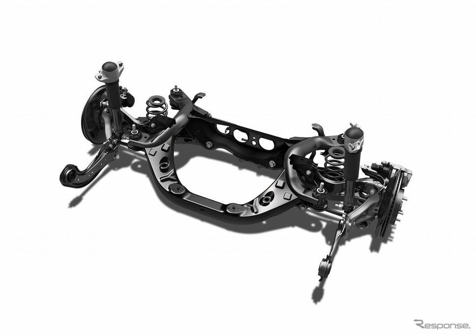 ダブルウイッシュボーン式サスペンション《画像:トヨタ自動車》