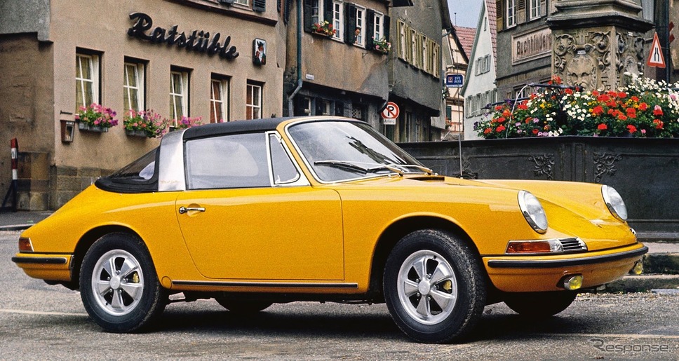 初代ポルシェ911のスポーティモデル「911S」(1966年)に初採用されたフックス社製の鍛造アルミホイールがモチーフ《photo by Porsche》